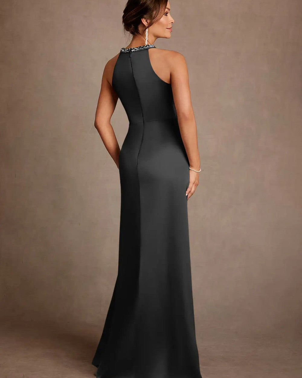 Lena Langes Satin-Abendkleid