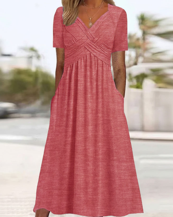Monica Elegantes Crossover-Kleid Damen