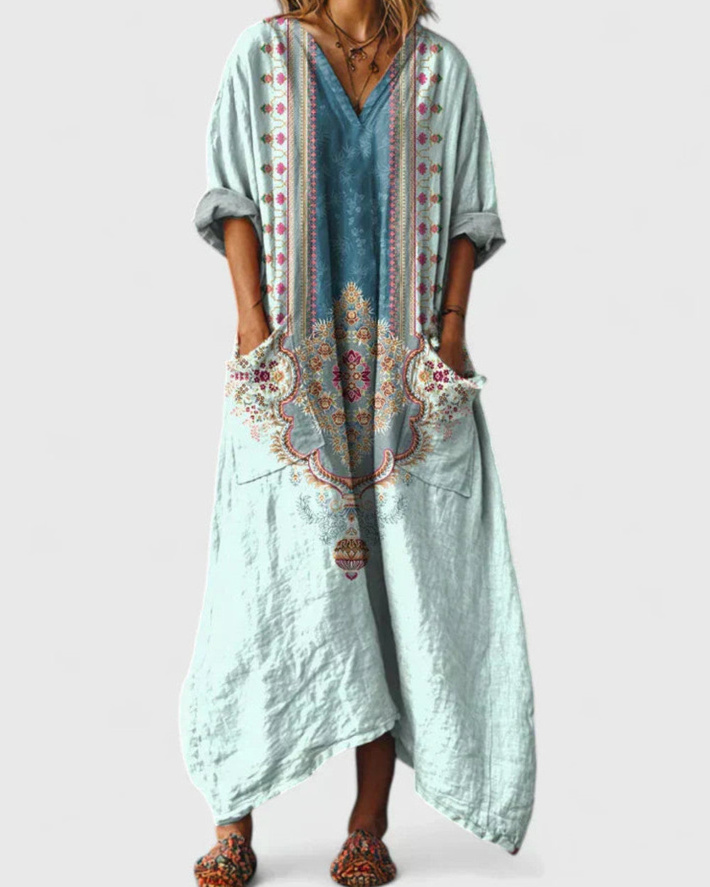 Lena Langes Abendkleid Glanzeffekt