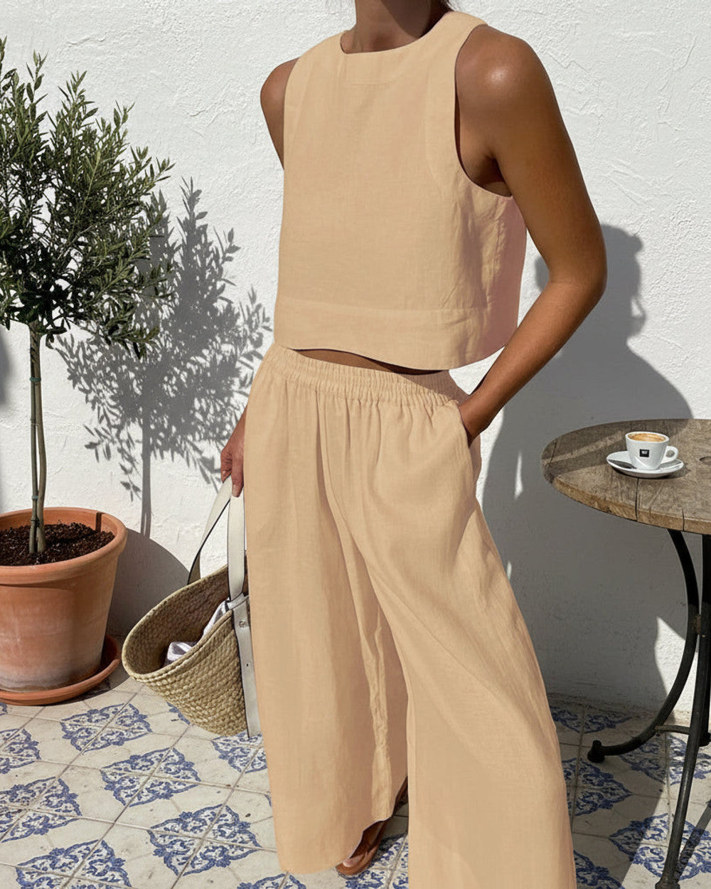 Lena Zweiteiliges Oberteil Hose Set