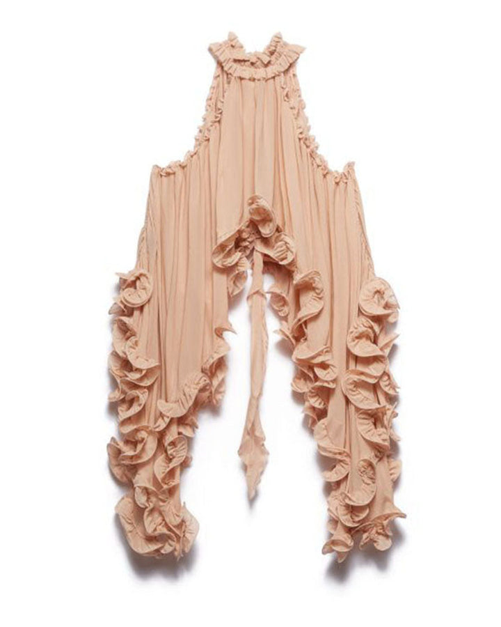 Lena Chiffon Neckholder Volant Bluse