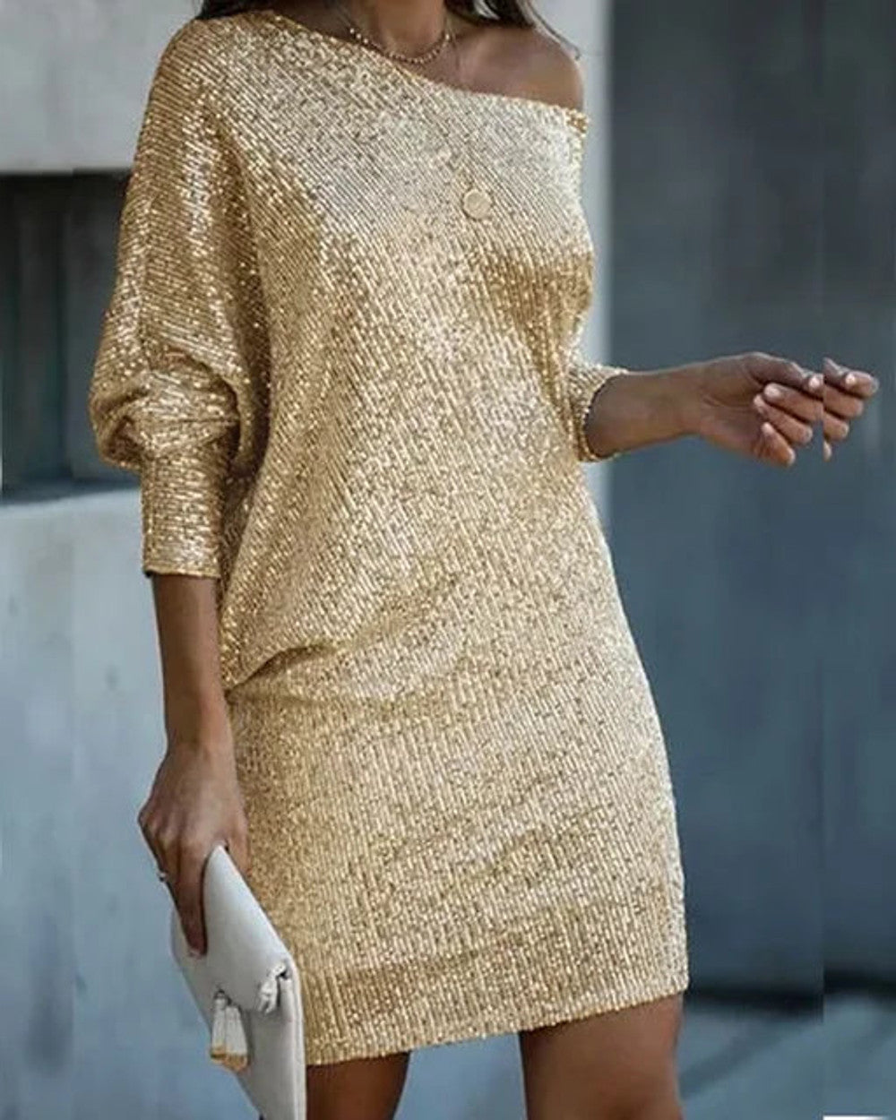 Aria Pailletten Festkleid Damen
