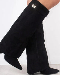 Schwarzes Wildleder
