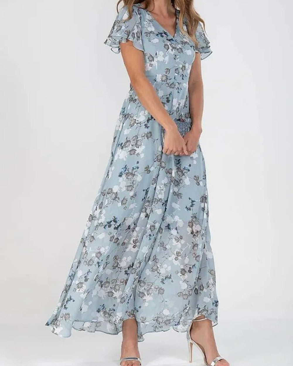 Lena Langes Glanzeffekt Abendkleid