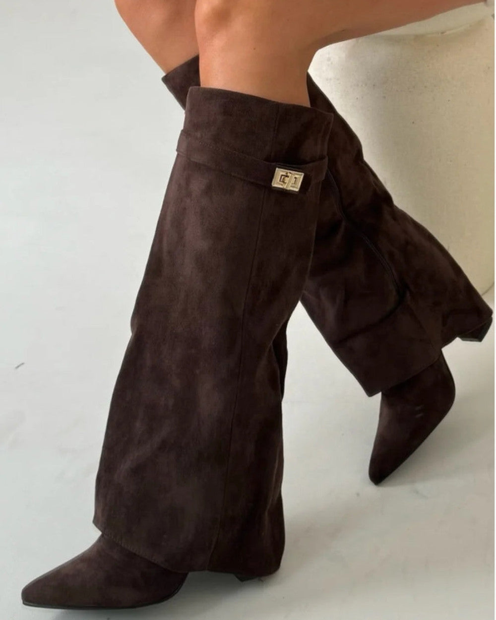 Damen Stiefel mit hohem Schaft
