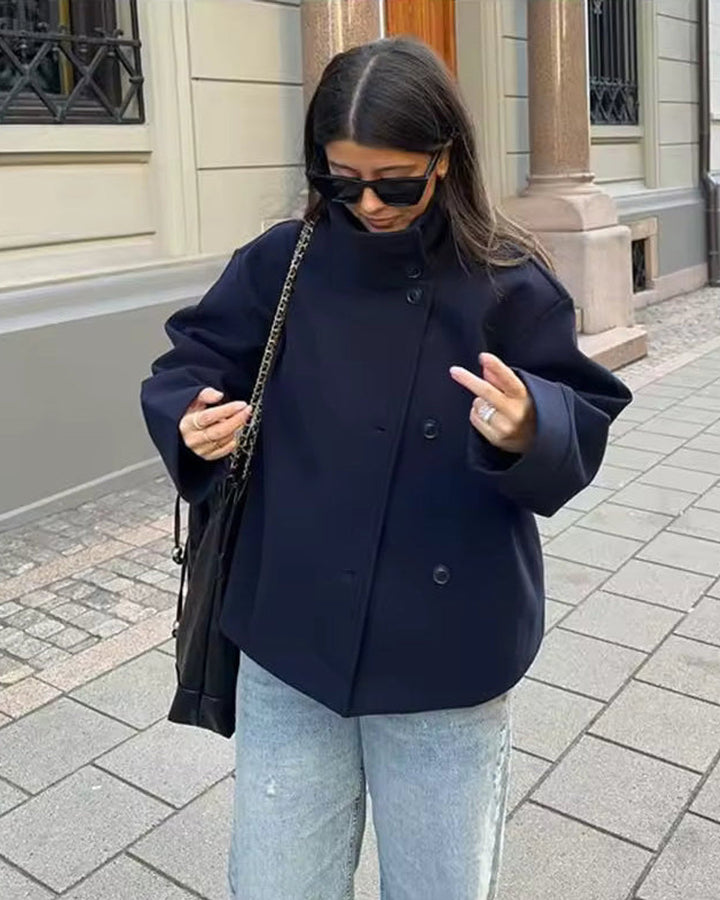 Emma Kurze Zweireihige Damenjacke