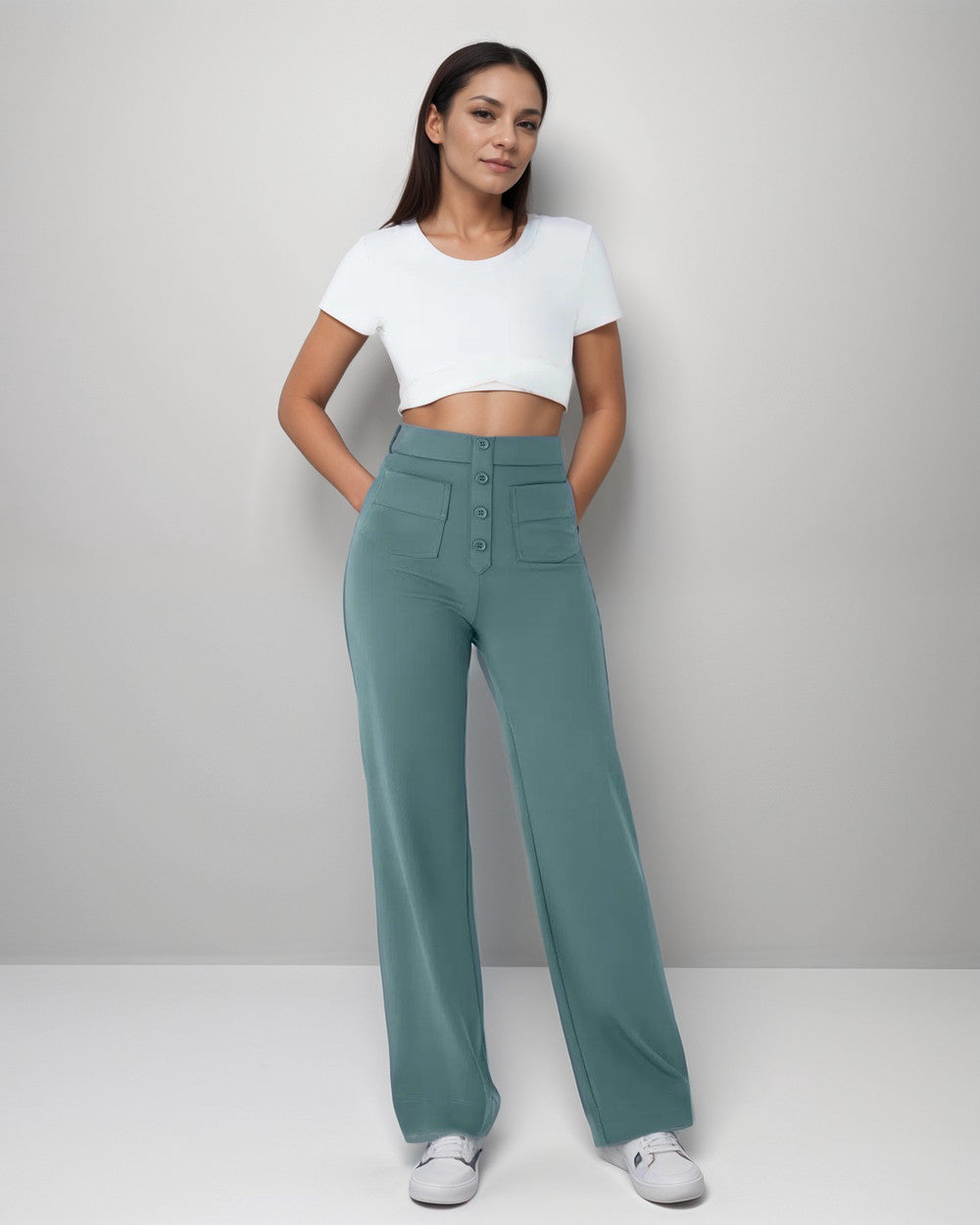 Elsa Hochgeschnittene Formhose Damen