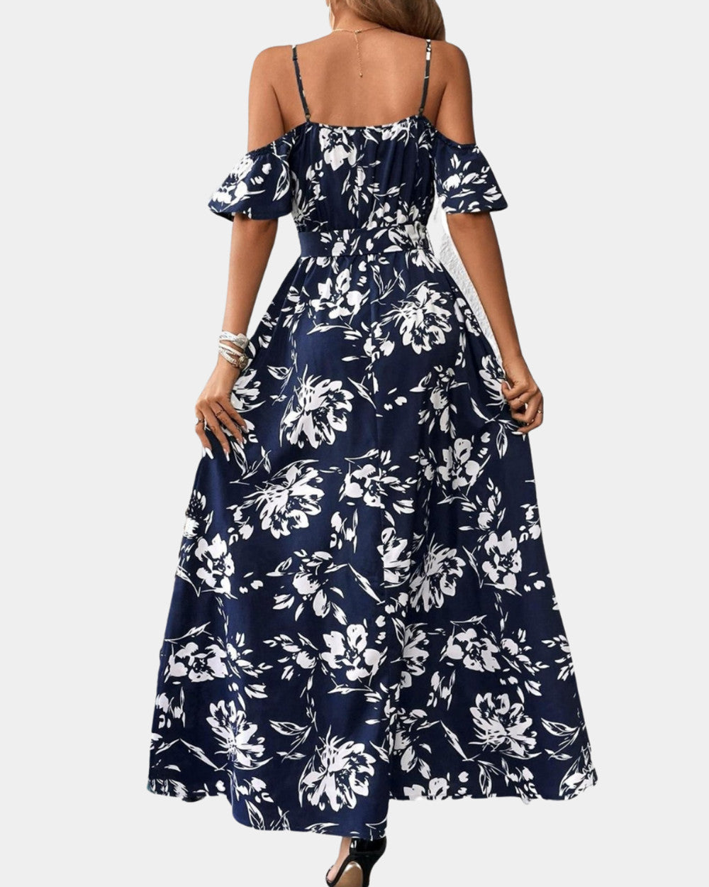 Jovanka Blumenkleid Damen mit Schlitz
