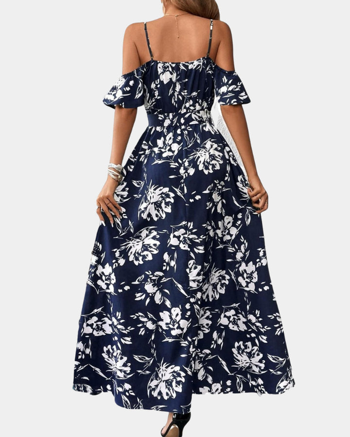 Jovanka Blumenkleid Damen mit Schlitz