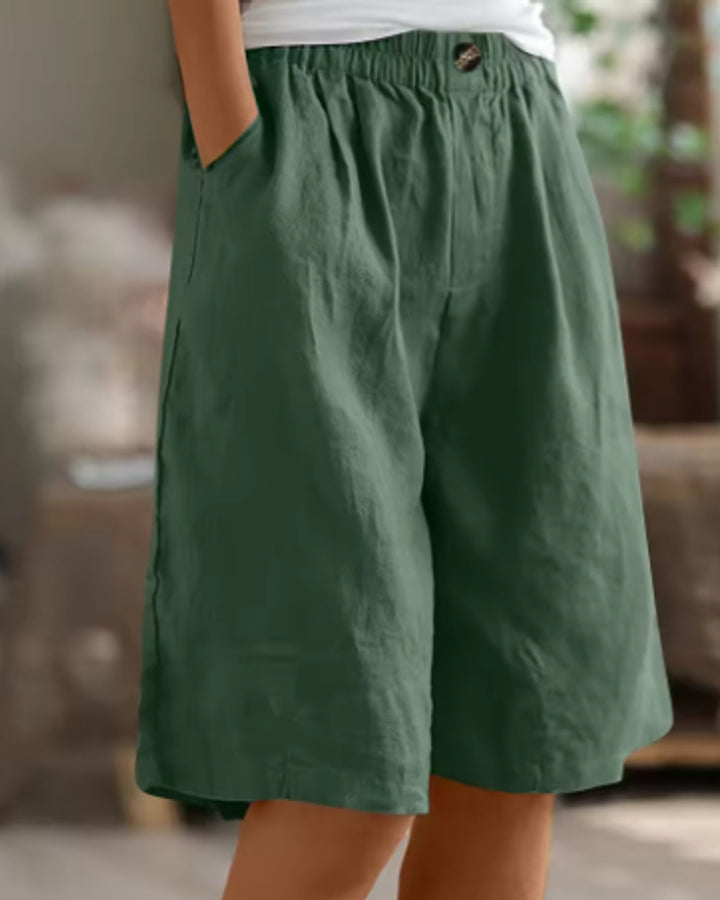 Renee Kurze Leinenhose Damen Sommer