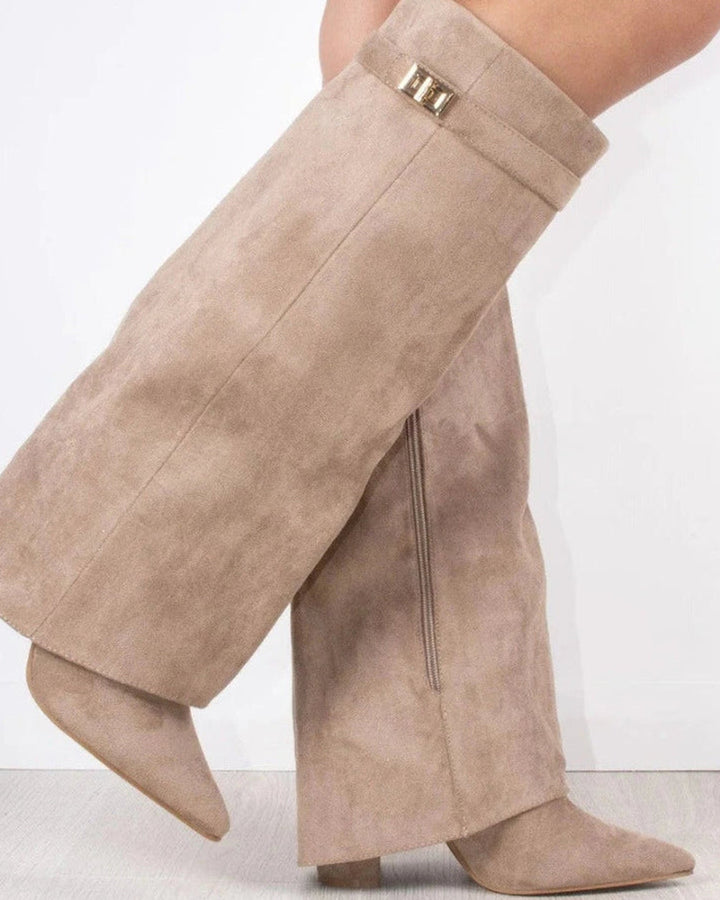 Damen Stiefel mit hohem Schaft