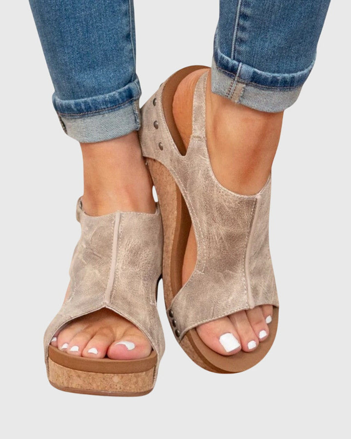 Adela Bequeme Sandalen Damen Sommer