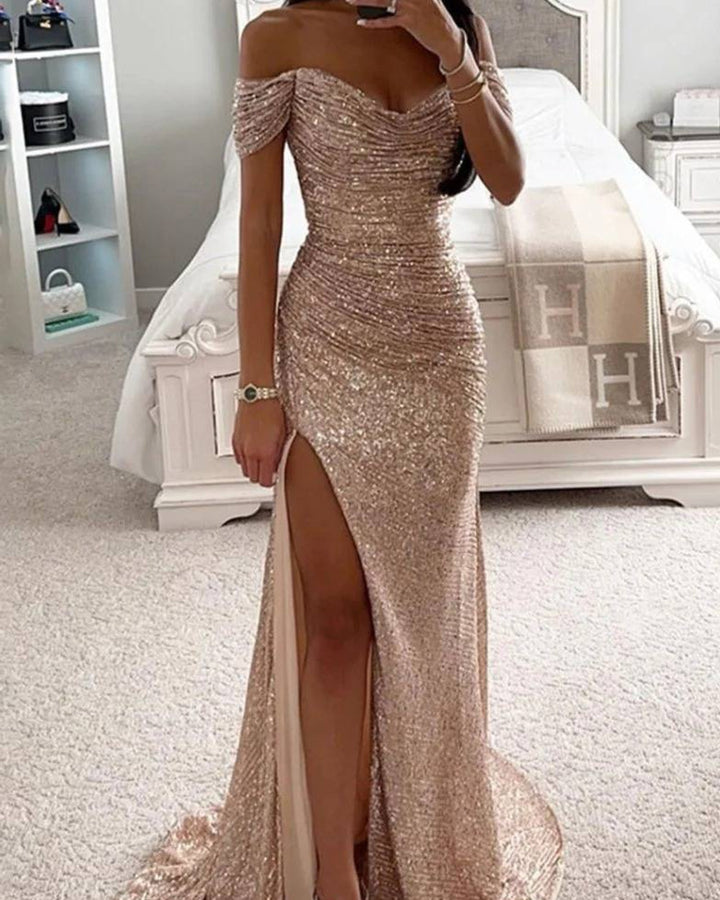 Lena Meerjungfrau Abendkleid Glitzereffekt