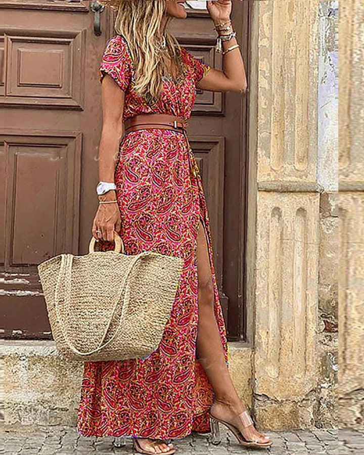 Justine Luftiges Maxikleid Boho