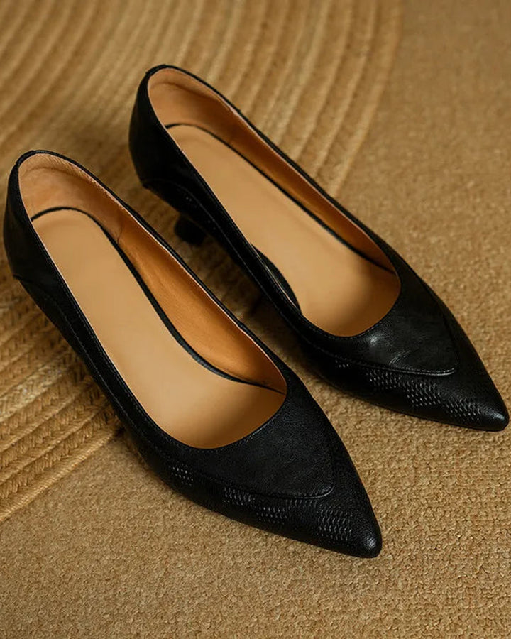 Amalia Leder Absatzschuhe Damen