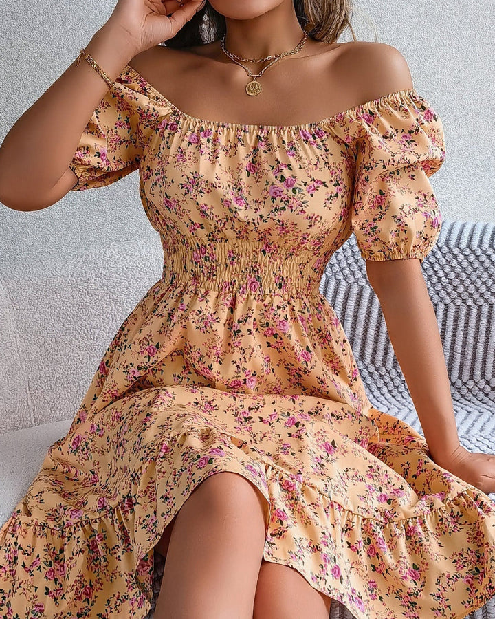 Lena Blumenkleid Rüschen Hochzeit