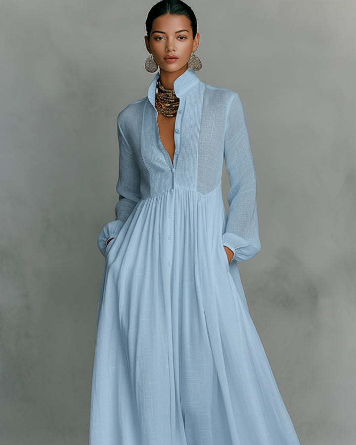 Lena Langes Baumwoll-Leinen-Kleid