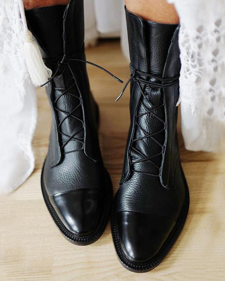 Sapphira Schnürstiefel Leder Damen
