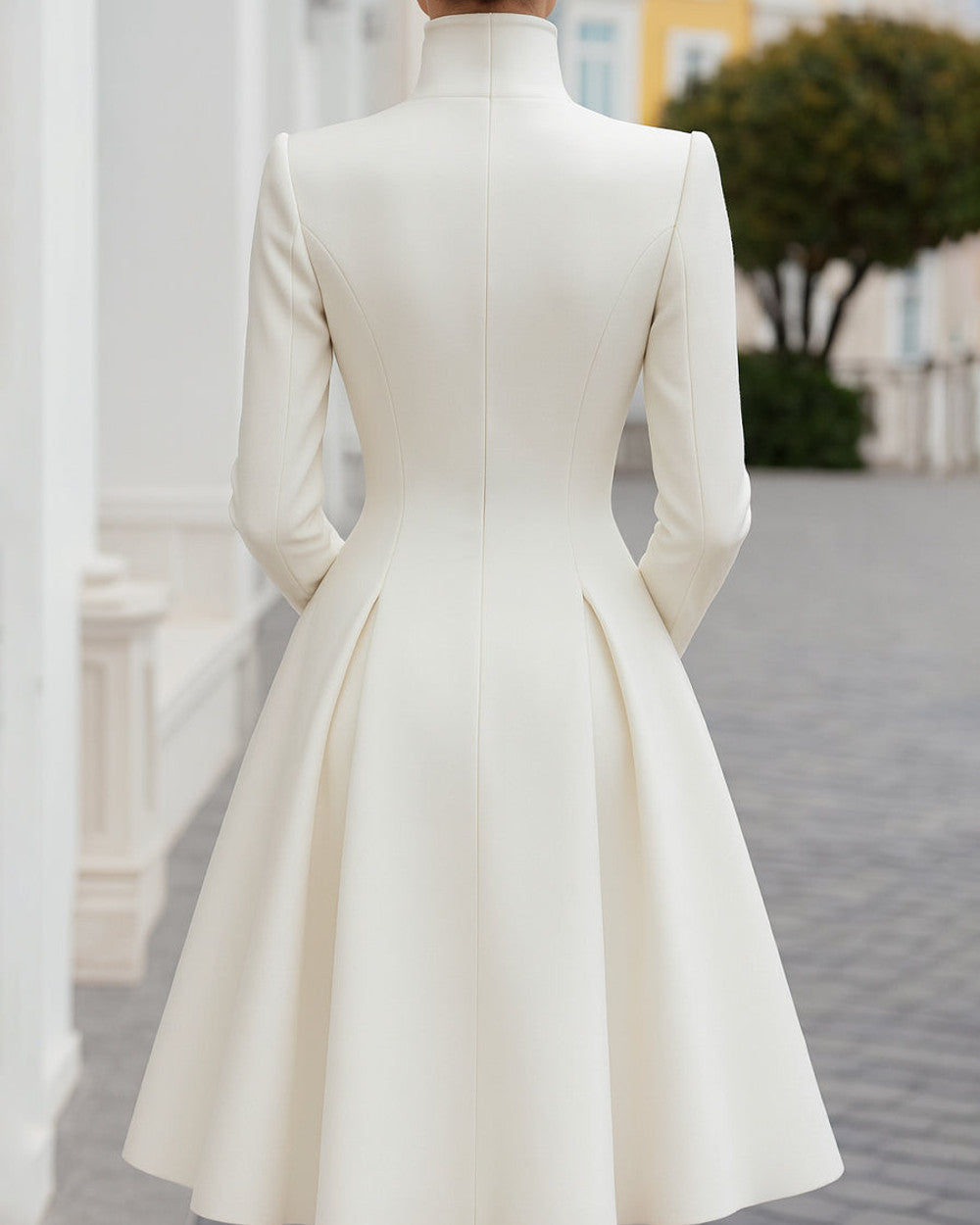 Emma Zweireihiges Mantelkleid A-Linie
