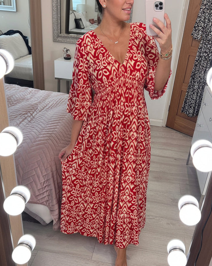 Lena Zwanglos Ausschnitt Sommerkleid