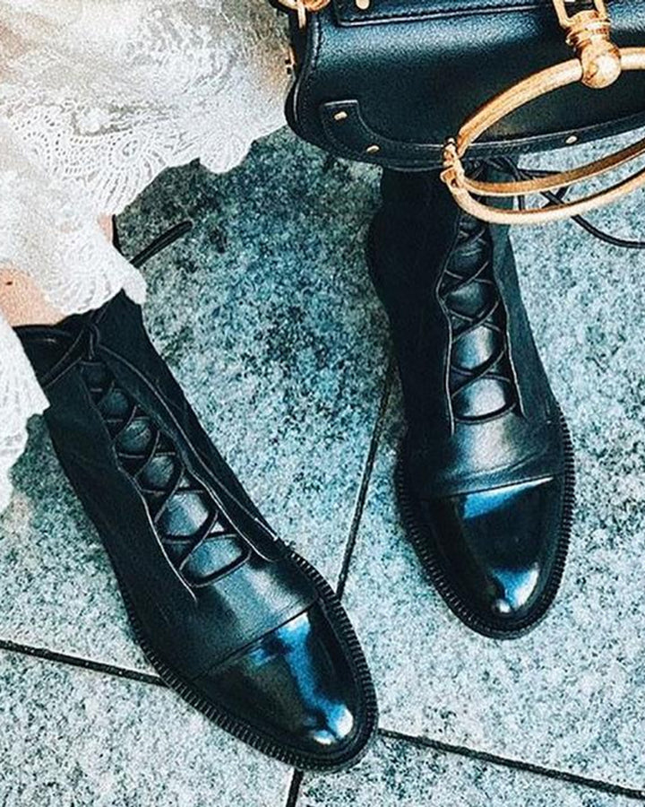 Sapphira Schnürstiefel Leder Damen