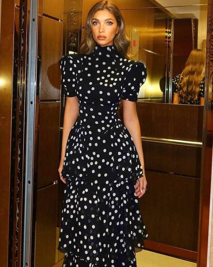 Emma Mehrlagiges Maxikleid Damen
