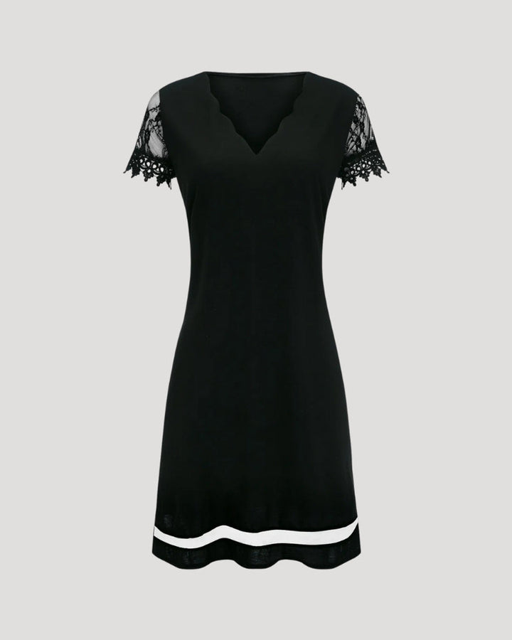 Lena Spitzenkleid Kurzarm