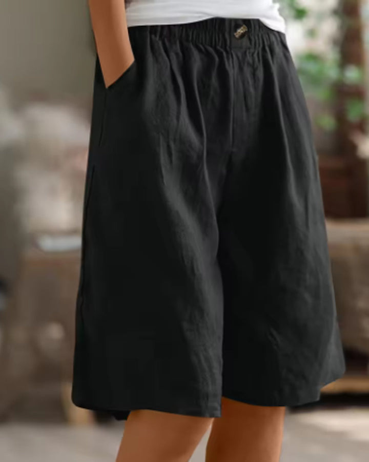 Renee Kurze Leinenhose Damen Sommer
