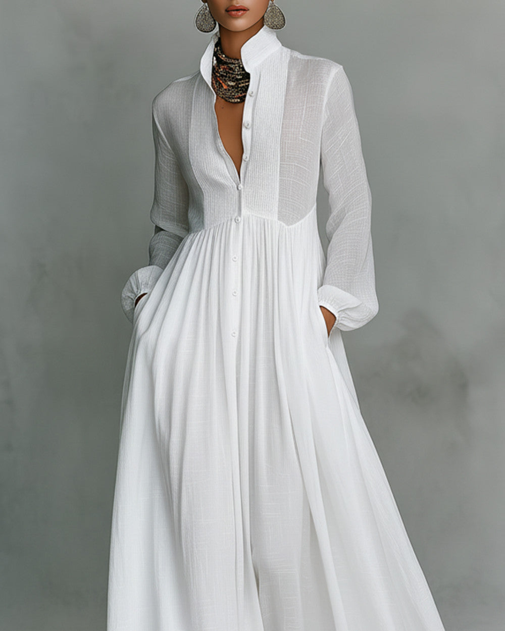 Lena Langes Baumwoll-Leinen-Kleid