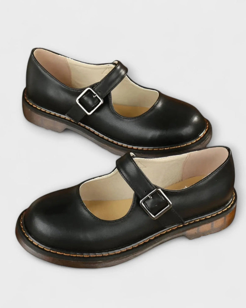 Lena Klassische Riemchenschuhe Flach