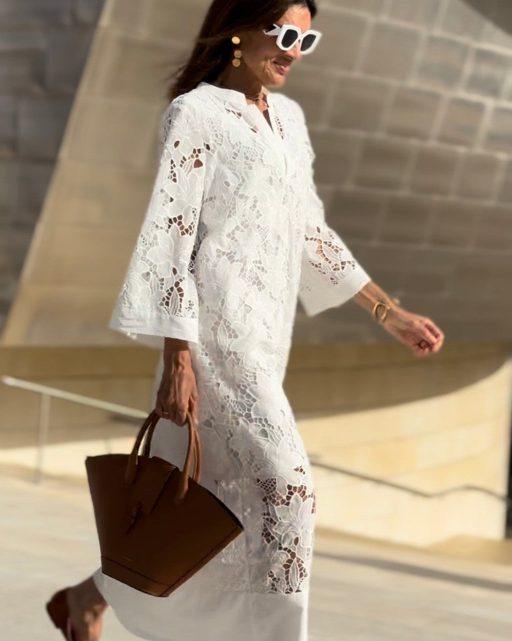 Luana Spitzen Abendkleid Damen