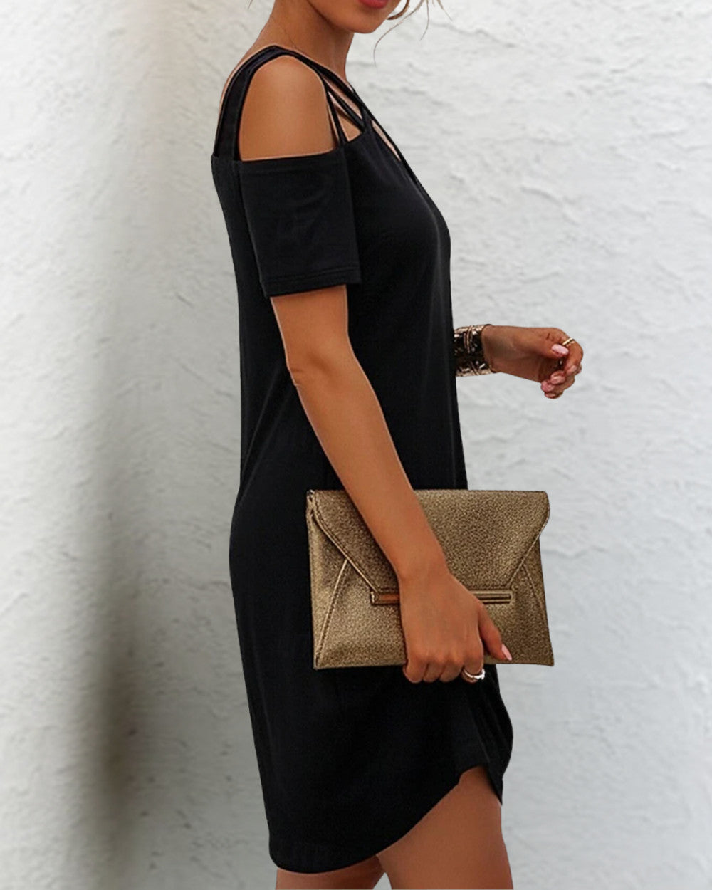 Mia Kurzes Ausschnitt Sommerkleid