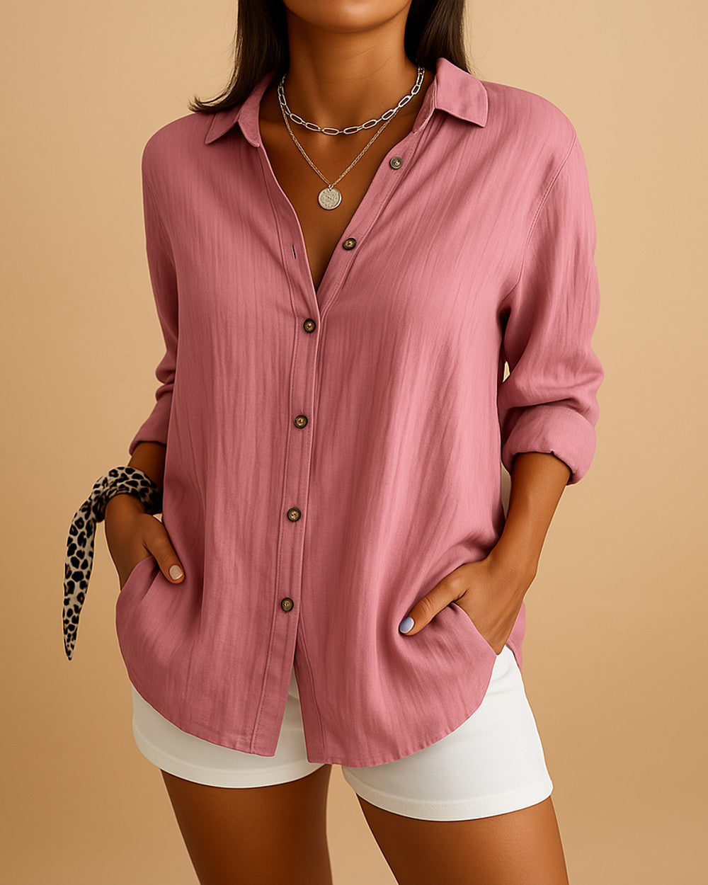 Hazel Luftige Leichte Bluse Damen