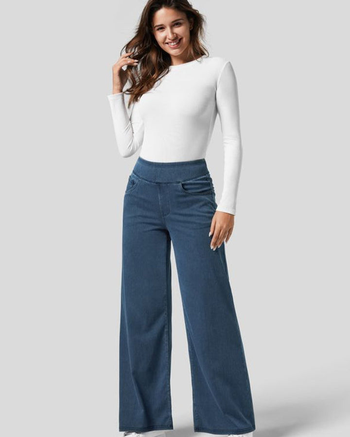 Evie Bequeme Hose Hohe Taille