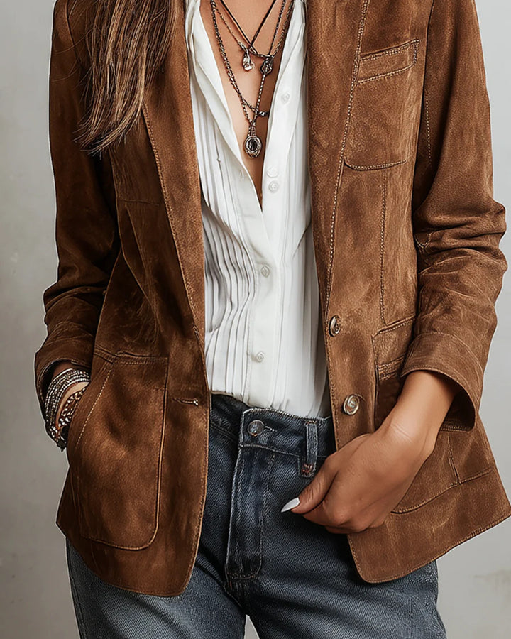 Lena Wildleder Jacke Vintage