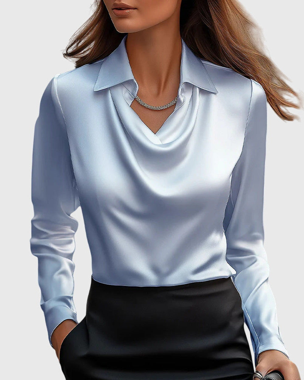 Lena Elegante Bluse Langarm Damen