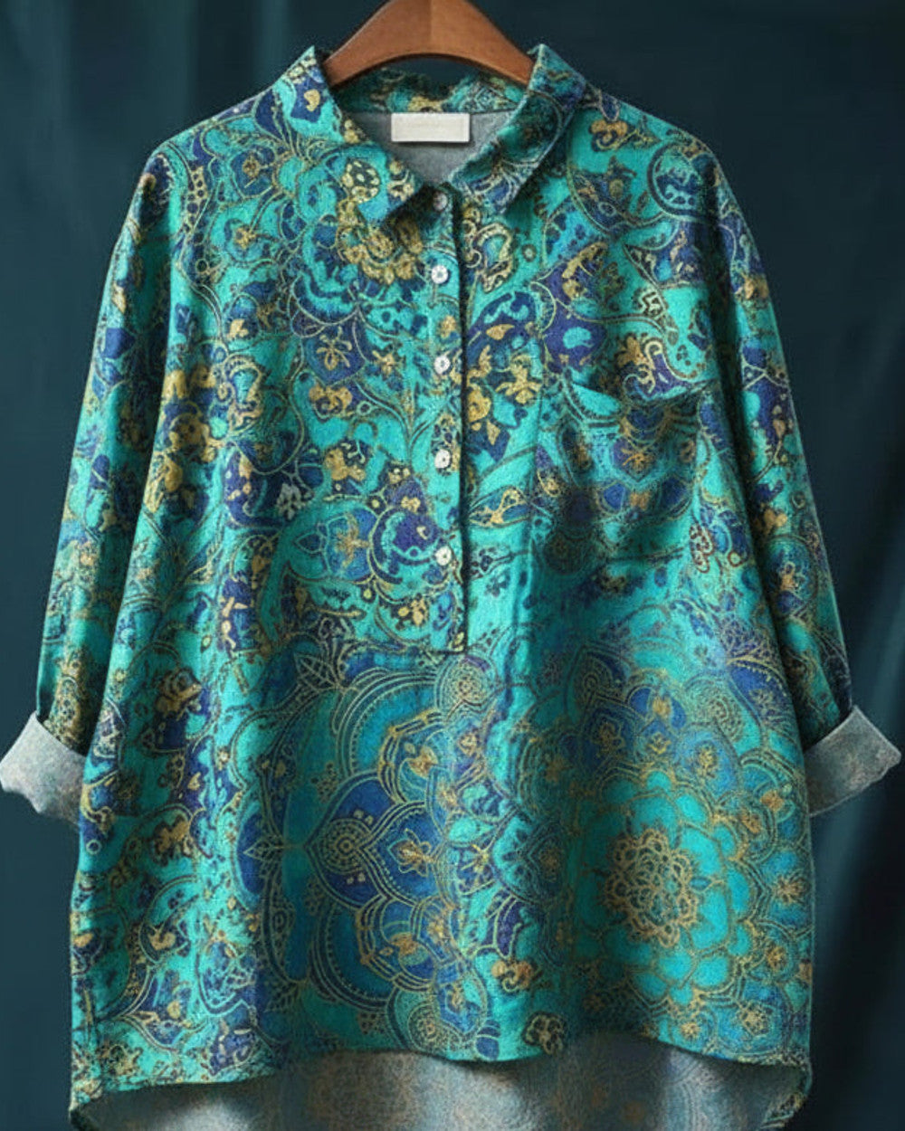 Amita Bluse Blumenmuster Vintage